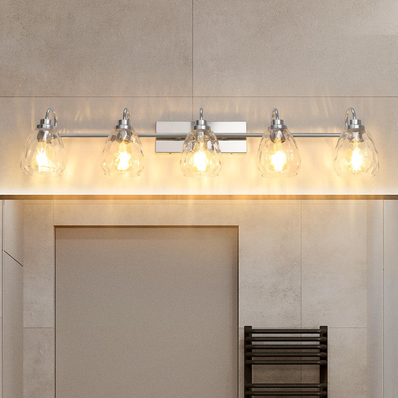 Lights Glass Bathroom Vanity Lights Chrome Bathroom Light Fixtures Crystal Vanity Shower Lights, 5