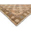Tapis brun / beige en laine noué à la main de conception unique des années 1960 de 4 pi 10 po x 9 pi