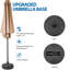  Base de parasol de patio 2 lb, base de parasol remplissable pour jardin, cour ou terrasse, noir