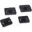 Jubest Matte Black Steel Bi-folding Double Barn Door Hardware Kit (Doors Not Included)