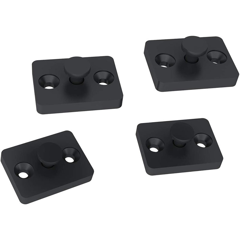JUBEST 51" Black Steel Bi-Folding Barn Door Hardware Kit