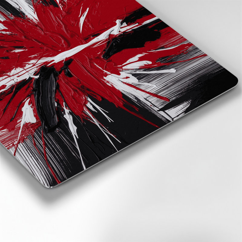 «Neo Expressionism 31», art mural en métal brun, H 16 po x l 16 po