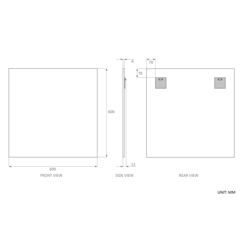 Abiud Flat Wall Mirror