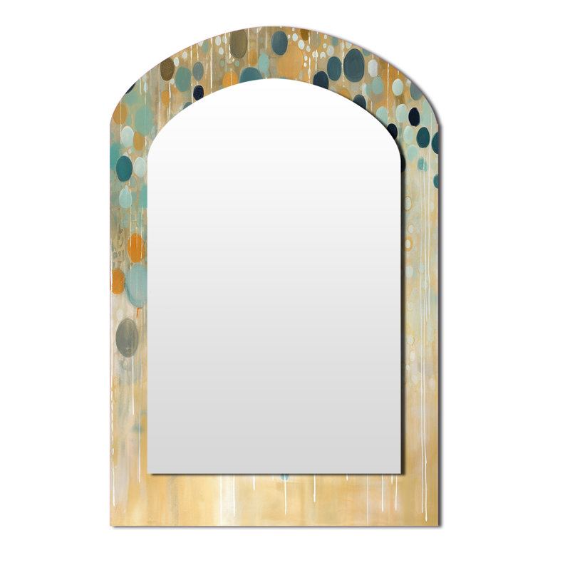 I'll Take It Under Consideration VIII - Minimalism Asymmetrical Decorative Wall Mirror, Modern Freeform Mirror, Printed Metal Art