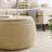 Round Storage Ottoman, 2 in 1 Function, Work as End table and Ottoman-1403322077