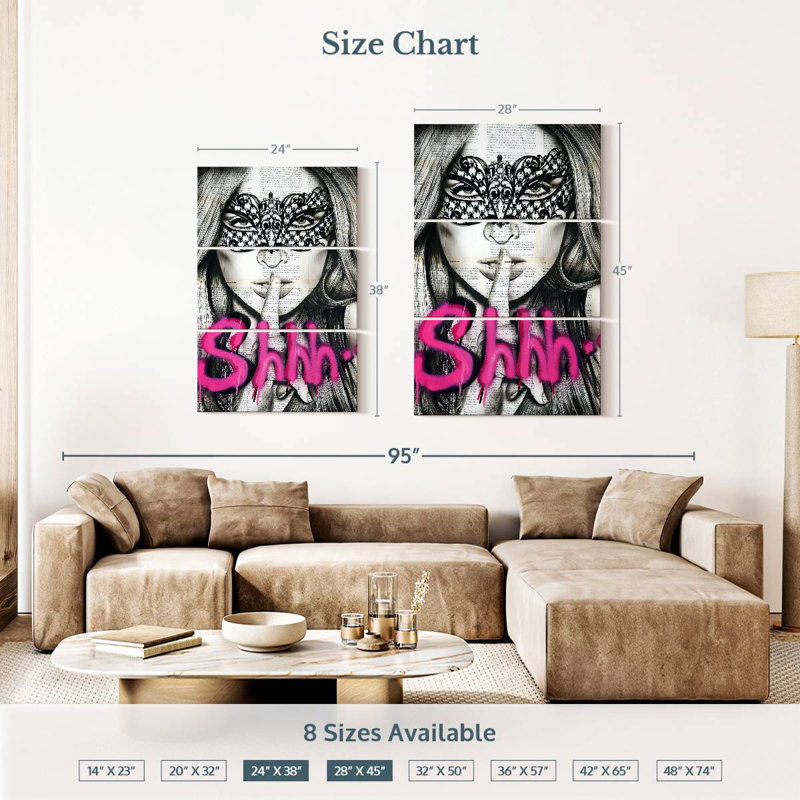 Leisha Shhh, 38" H x 24" W