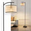 Alery 160cm Black Reading Floor Lamp Rustic Standing Light for Bedroom, Living Room, Reading