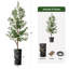 Arbre artificiel dans un pot de fleurs moderne, décoration d'arbre en soie d'olivier artificiel (pot et arbre)-938195099-925170724