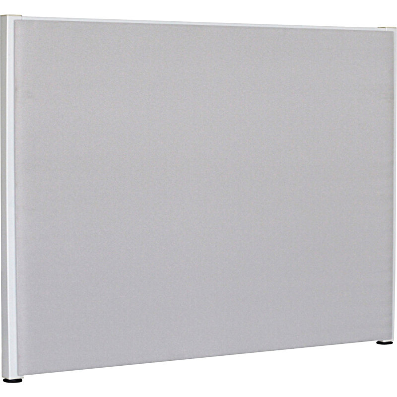 Gray 60" x 48" Fabric and Steel Floor Standing Room Divider