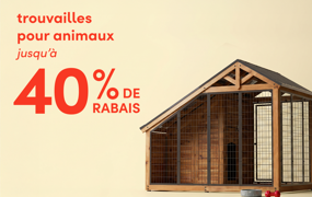 trouvailles pour animaux en solde