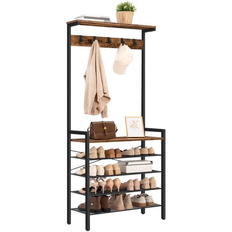 Articombe Hall Tree 74cm Wide with Shoe Storage
