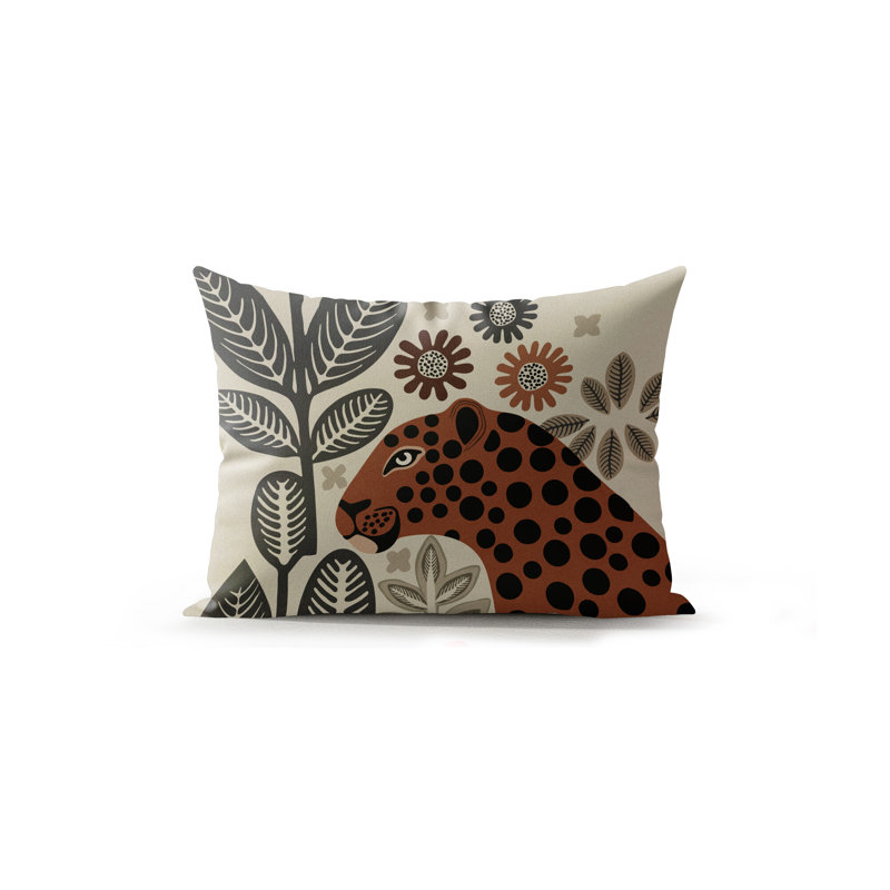 Rockmore Microsuede Rectangular Pillow, Brown/Gray/Beige
