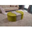 Leila 83cm Wide No Pattern Pouffe Ottoman-1145648827