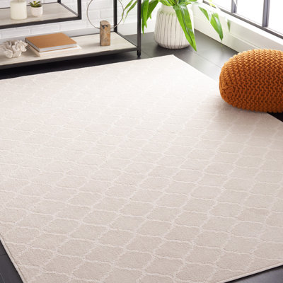 Motif et tapis uni 404 ivoire