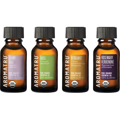 Trousses d'huiles essentielles AromaTru - Organique et sauvage - Sans charges synthétiques - Certifié ISO Lab pour la pureté - Éthique provenant de sources durables