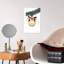 Christmas Cat Ornament Contemporary Cat Wall Art Print 1 Piece Wrapped Canvas Wall Art-1115353501