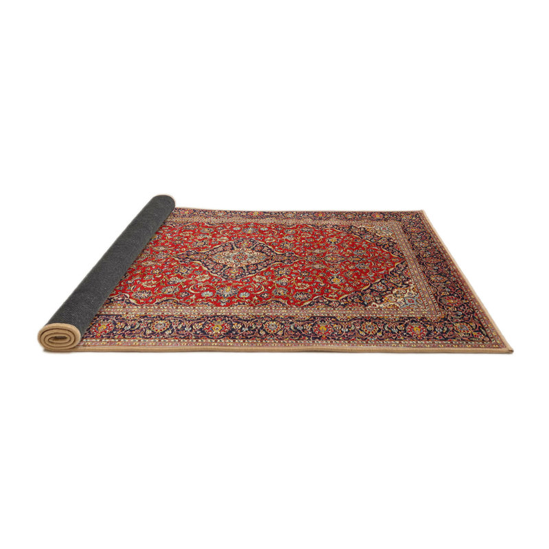 Tapis rouge/beige/brun traditionnel, Rectangle 5 pi x 7 pi