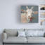 Art mural sur toile tendue - art mural «Goat with Holly» par Mary Miller Veazie pour le salon, la chambre à coucher ou le bureau - 35 x 35-27485545