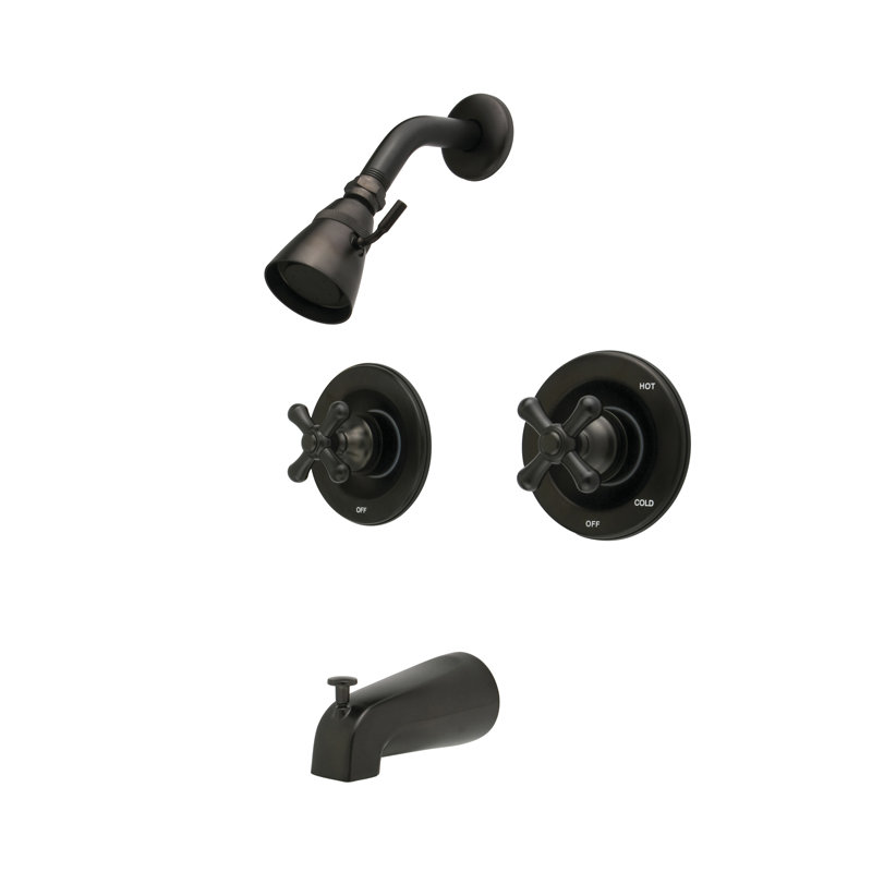 Heritage Pressure Balanced Temperature Control Tub and Shower Faucet with Rough-in Valve, Oil Rubbed Bronze