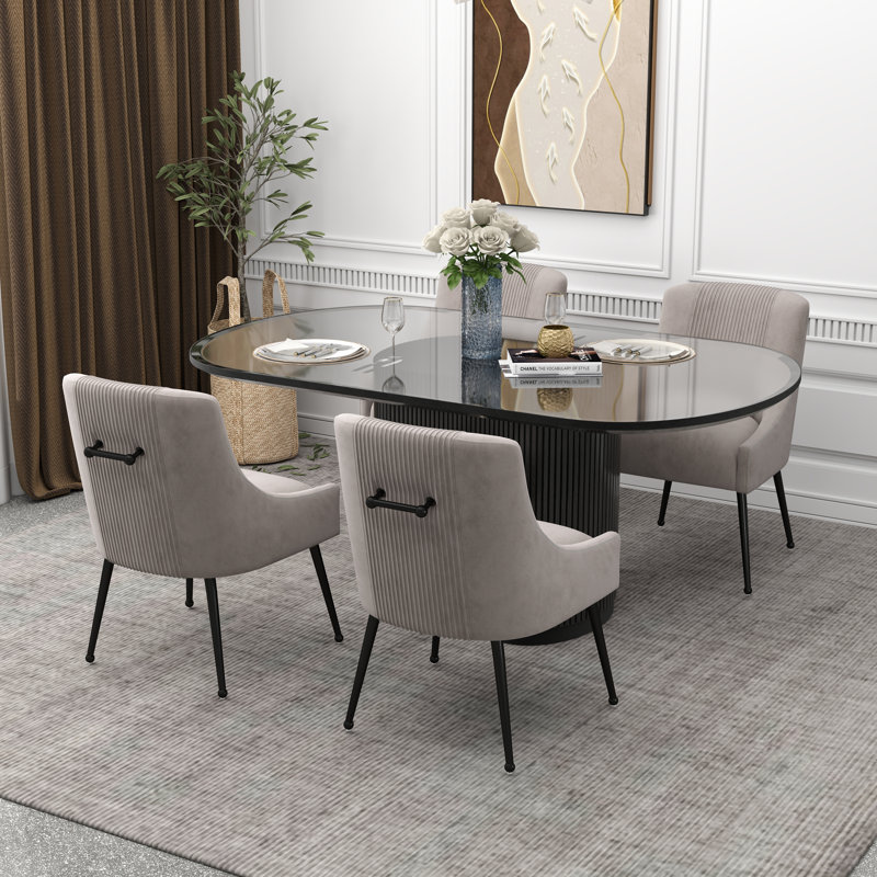 Chaise d'appoint Elian, Gris