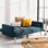Lit futon pliable avec coussin Konterra