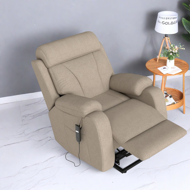 Power Lift Recliners, Snowflake Velvet Modern Compact Chair For Home