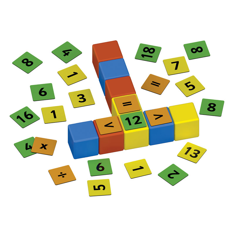Ensemble de construction Geomag Magicube, recyclé, 61 pièces