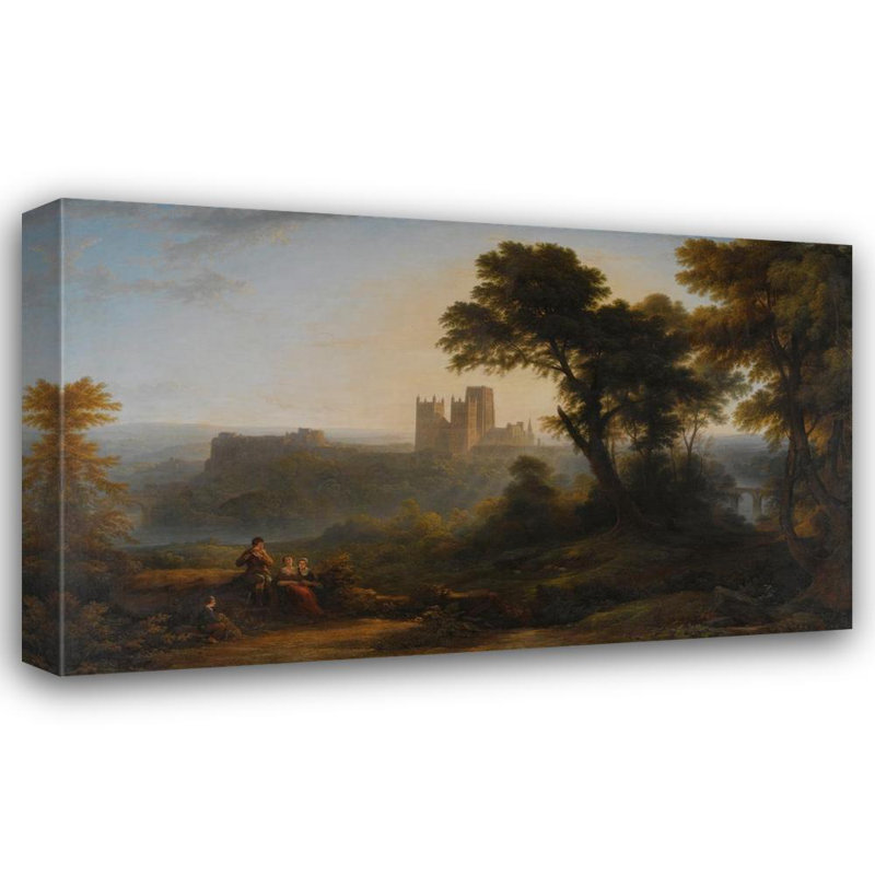"Cathédrale de Durham" par John Glover - Art sur toile tendue avec châssis, H 40 po x l 28 po