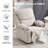 Modern Heated Massage Swivel Rocker Recliner with cup holders-1555611251