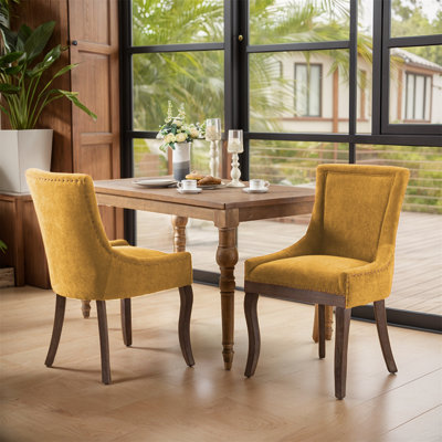 Ensemble de 2 chaises de salle à manger rembourrées