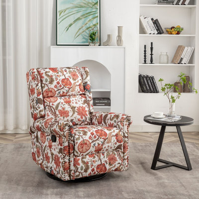Quantico Upholstered Swivel Recliner