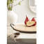 Plateau de service rond en travertin naturel