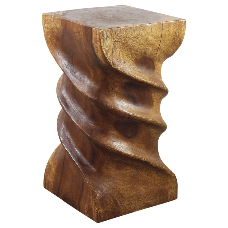 Lovejoy Solid Wood Abstract End Table