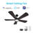 Winston Smart Ceiling Fan with Remote, Light Kit Included, Works with Google Assistant, Amazon Alexa, and Siri Shortcuts.-559663394-559663420-559663422