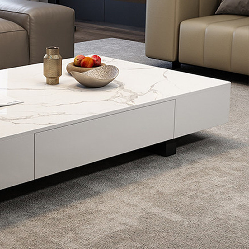 Table basse italienne minimaliste, H 13,77 po x L 55,11 po x l 27,55 po