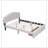 Upholstered Platform Bed with Drawer-2061072826