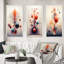 «Metamorphosis Interior Design Retro Futuristic», 3 pièces sur toile-1653529664-1653529671