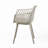 Patio Polypropylene Dining Chair with Diamond Mesh Back