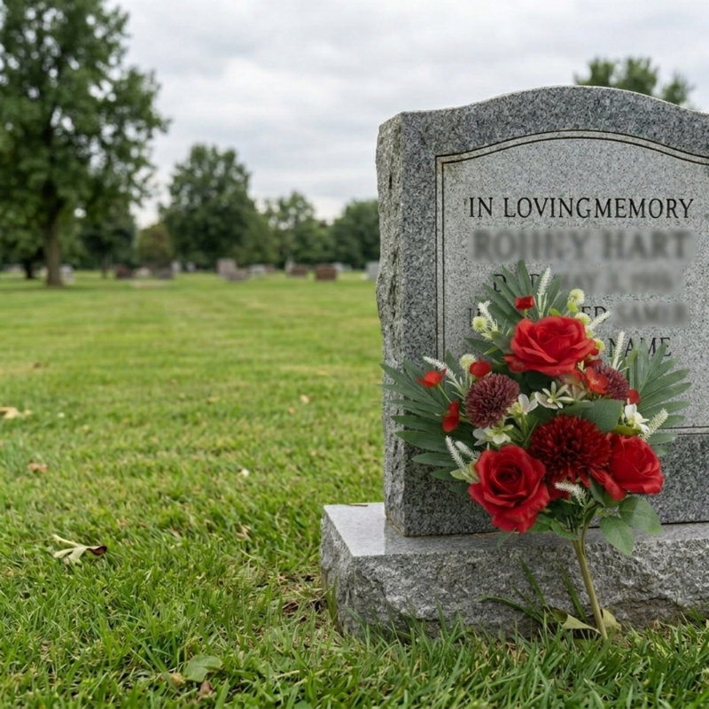 Fleurs de cimetière artificielles pour la tombe