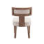 Faranda Mid Century Modern Dining Chairs Farmhouse Linen Fabric Upholstered Accent Chairs Curved-2117576846-2117576847