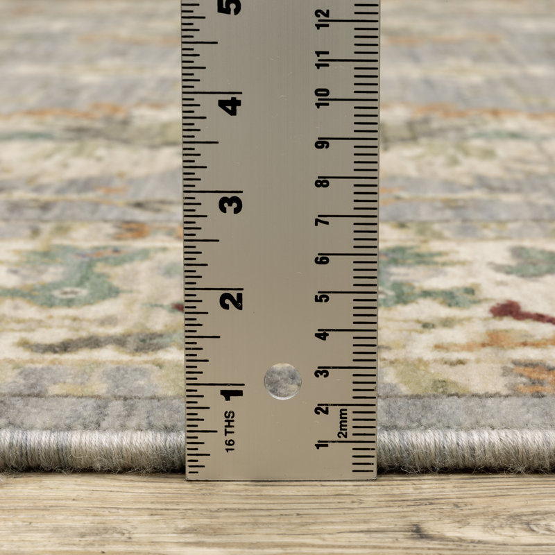 Tapis oriental en laine et en nylon tissé à la machine, Rectangle 7 pi 10 po x 10 pi 10 po