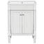 Meuble-lavabo 24 po avec lavabo supérieur, meuble de rangement moderne à 2 niveaux, meuble-lavabo simple, grandes tablettes de rangement (Remplacer SW000102AAF)-109906705