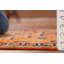 Tapis de couloir oriental orange Oushak 3 x 11