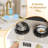 Play Kitchen for Kids, Wooden Toy with Stove That Lights/Sounds When Pan Detected, Includes Disinfection Cabinet, 2 Fabric Boxes & Stainless Cookware(beige)-102487407