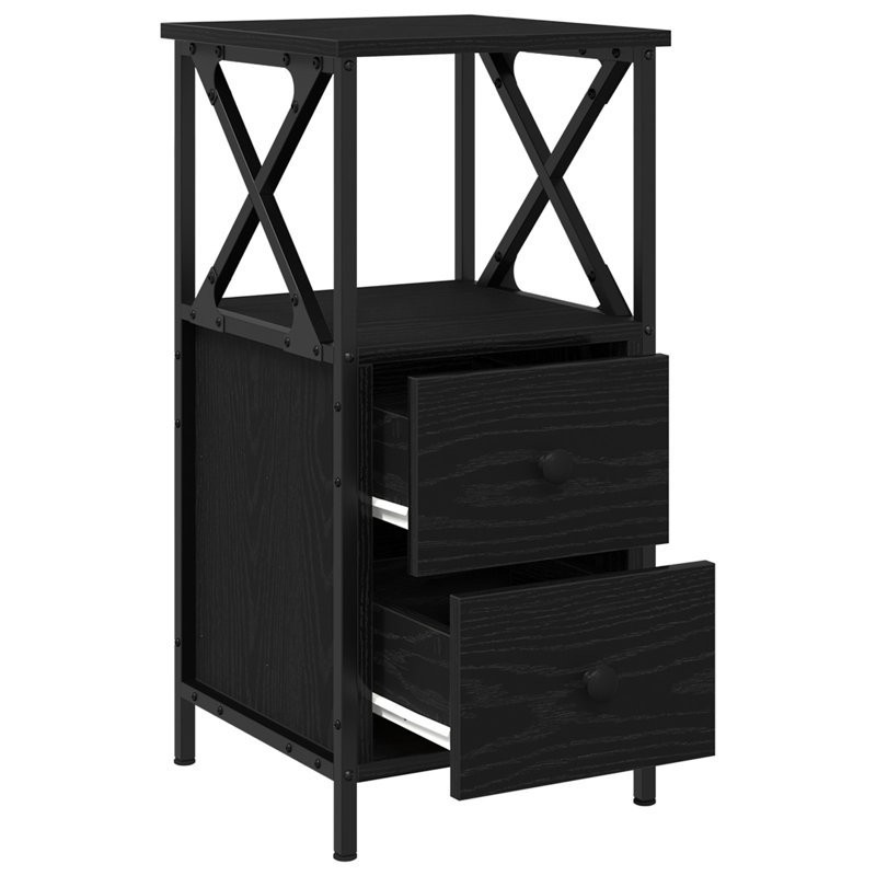 34cm W Manufactured Wood Bedside Table