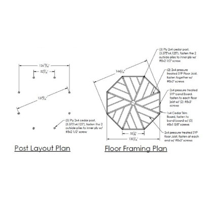 YardCraft Yellow Wood Flooring for Gazebo