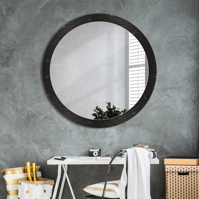 Huldar Glass Flat Wall Mirror