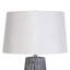Lampe de table en céramique texturée Elegance - gris - ensemble de 2