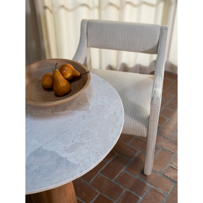 Sage Cafe Table Cosmos Marble, Beige