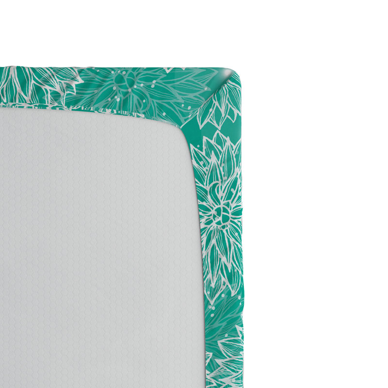 Microfiber Floral Fitted Sheet, Queen Fitted Sheet